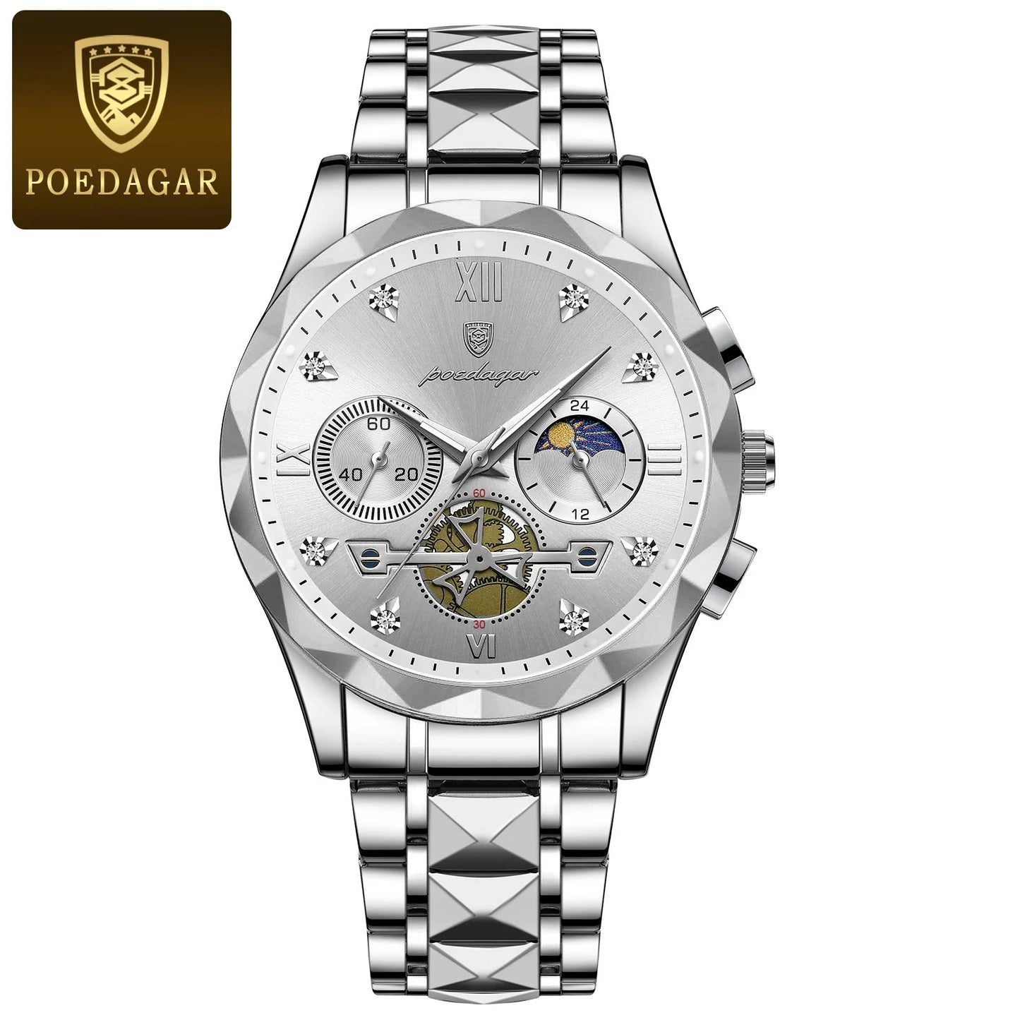 Luxury Man Wristwatch Chronograph Waterproof Luminous Men Watch Stainless Steel High Quality Sport Men's Quartz Watches