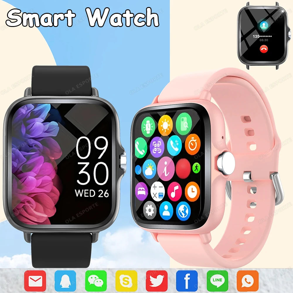 Smart watch, wireless calling /dial, multi -Sport mode, calling reminder and rejection, SMS reminder, for iPhone/Andriod