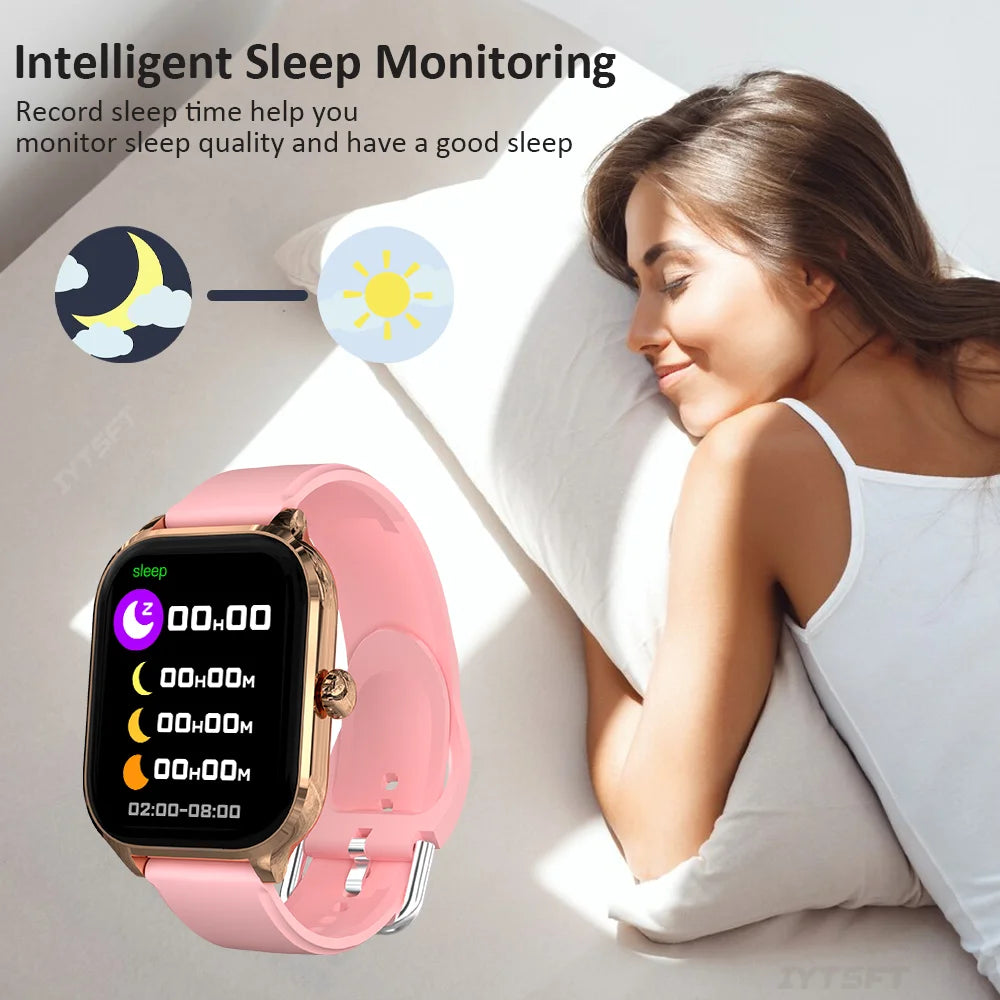 2025 New Fashion Smart Watch Heart Rate Monitor Sports Fitness Watch Waterproof Voice Call Smart Watch for Android IOS