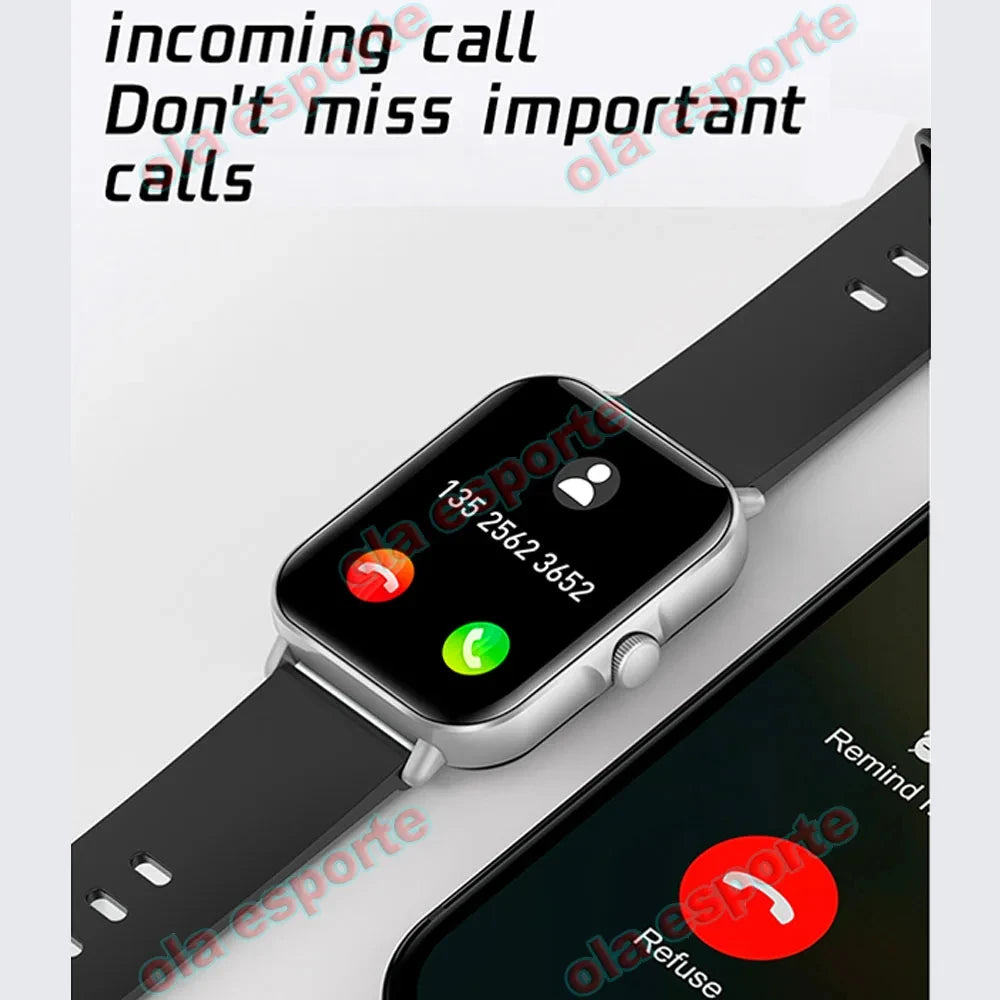 Smart watch, wireless calling /dial, multi -Sport mode, calling reminder and rejection, SMS reminder, for iPhone/Andriod