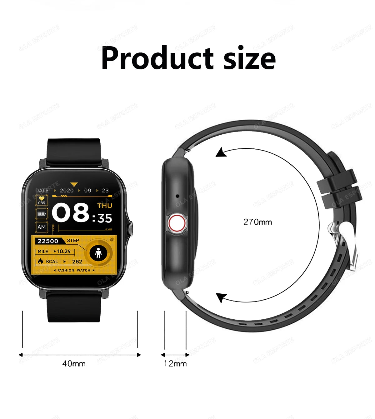 Smart watch, wireless calling /dial, multi -Sport mode, calling reminder and rejection, SMS reminder, for iPhone/Andriod