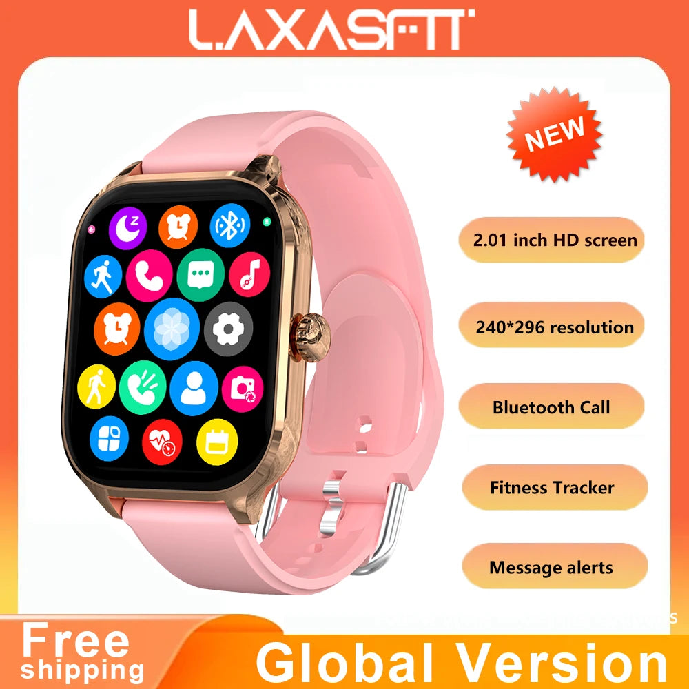 2025 New Fashion Smart Watch Heart Rate Monitor Sports Fitness Watch Waterproof Voice Call Smart Watch for Android IOS